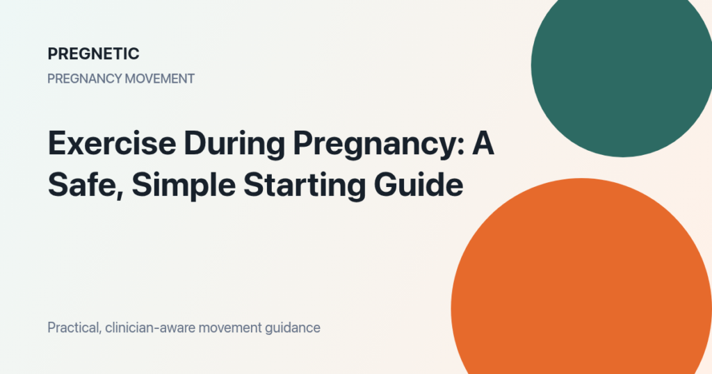 Exercise pregnancy exercise guide with safe movement tips