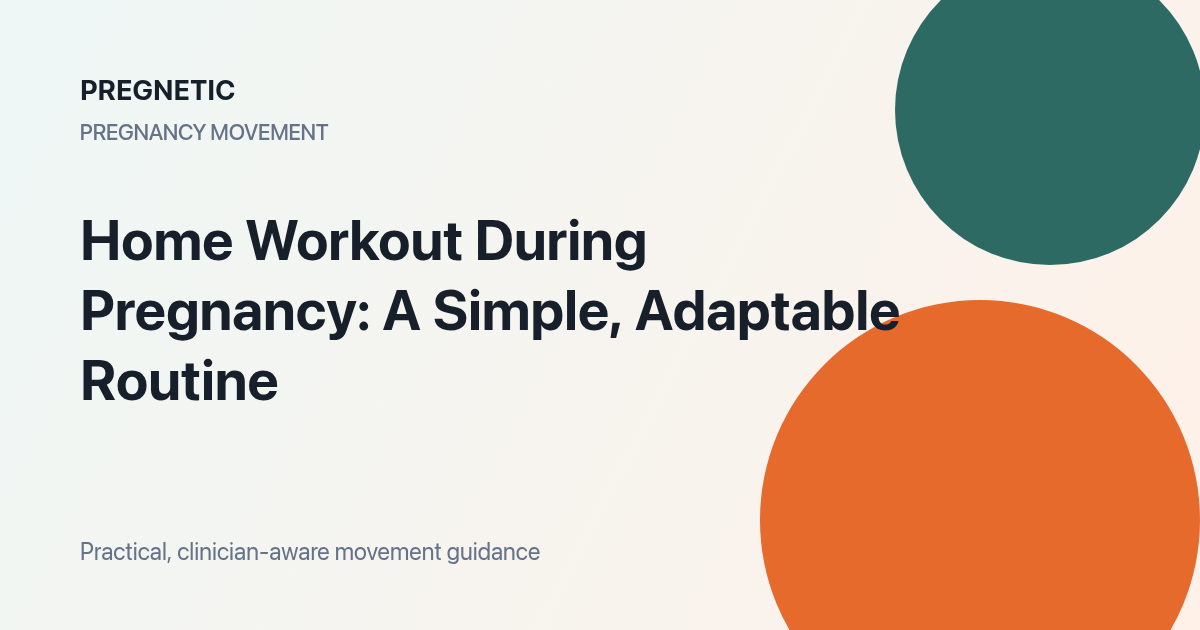 Home Workout During Pregnancy pregnancy exercise guide with safe movement tips