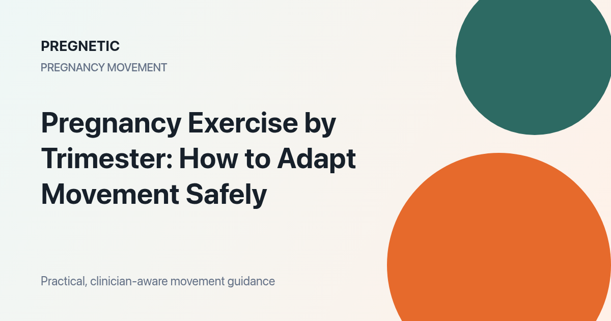 Pregnancy Exercise by Trimester pregnancy exercise guide with safe movement tips